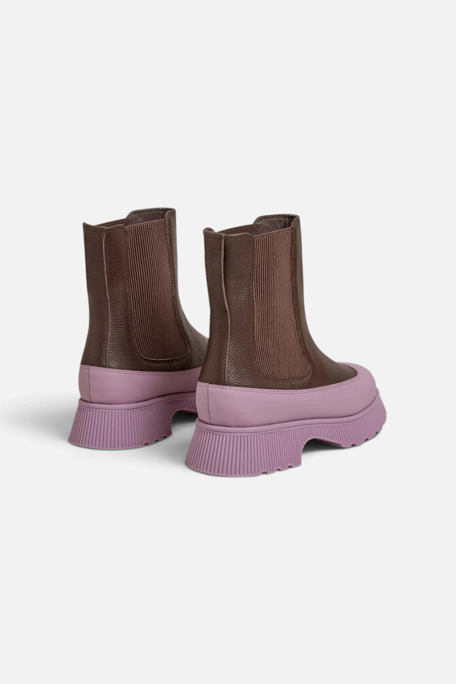 Charlotte Stone Gwen Chelsea Boot in Umber Lilac – flat lay