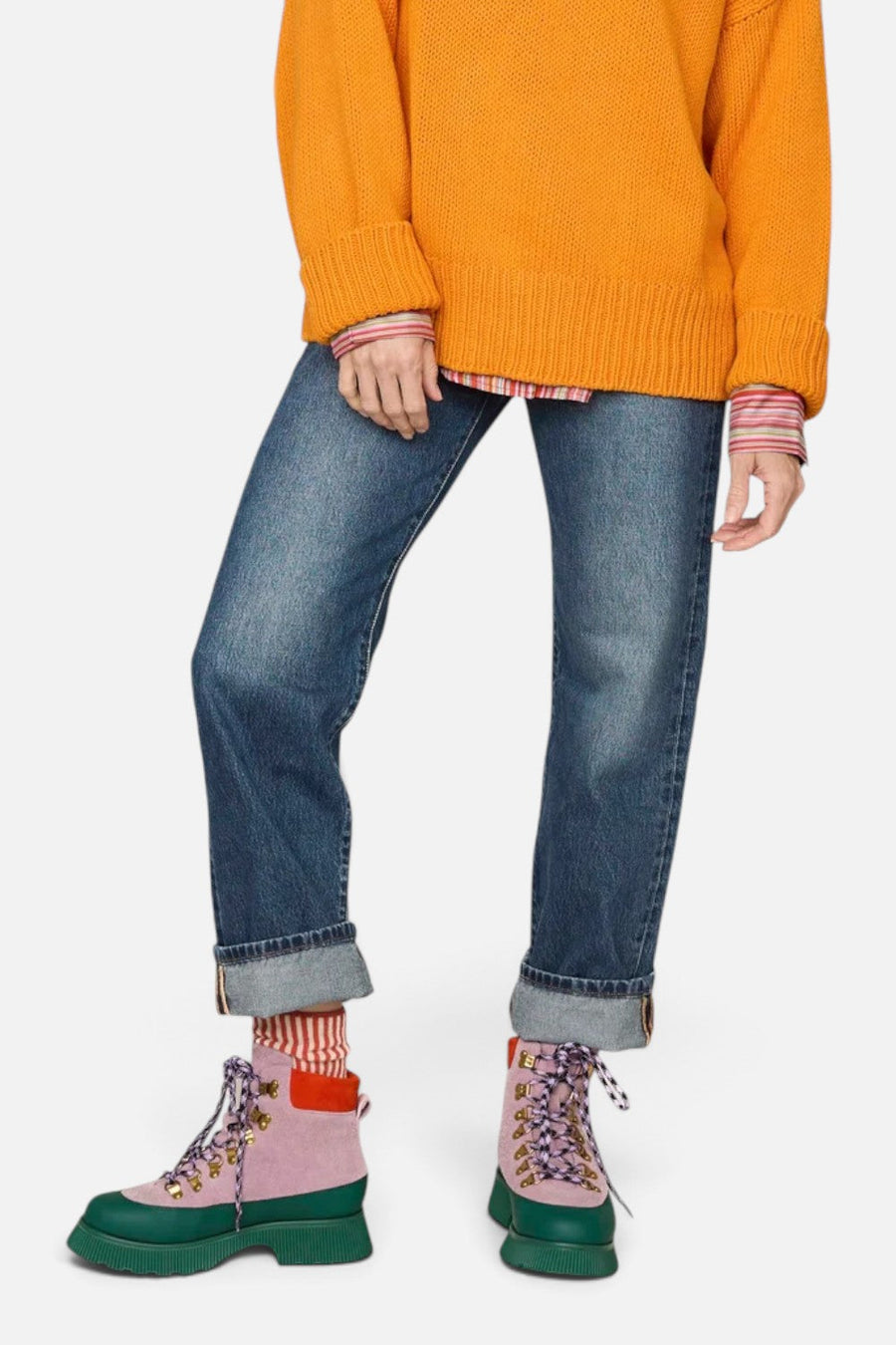 Charlotte Stone Morris Boot in Violet – detail