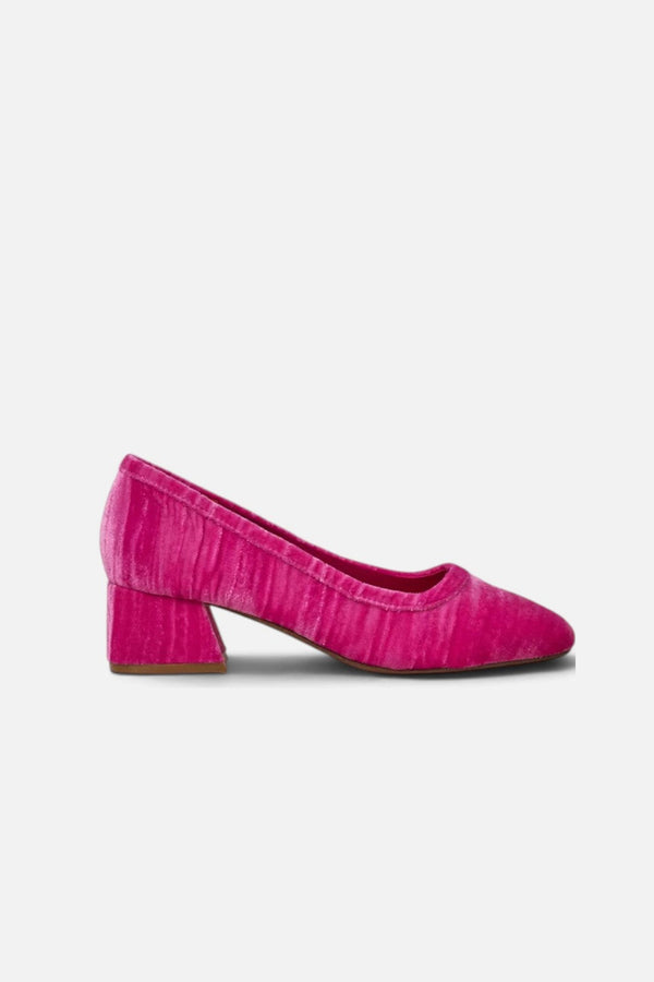 Charlotte Stone Poppie Heel in Fandango Pink