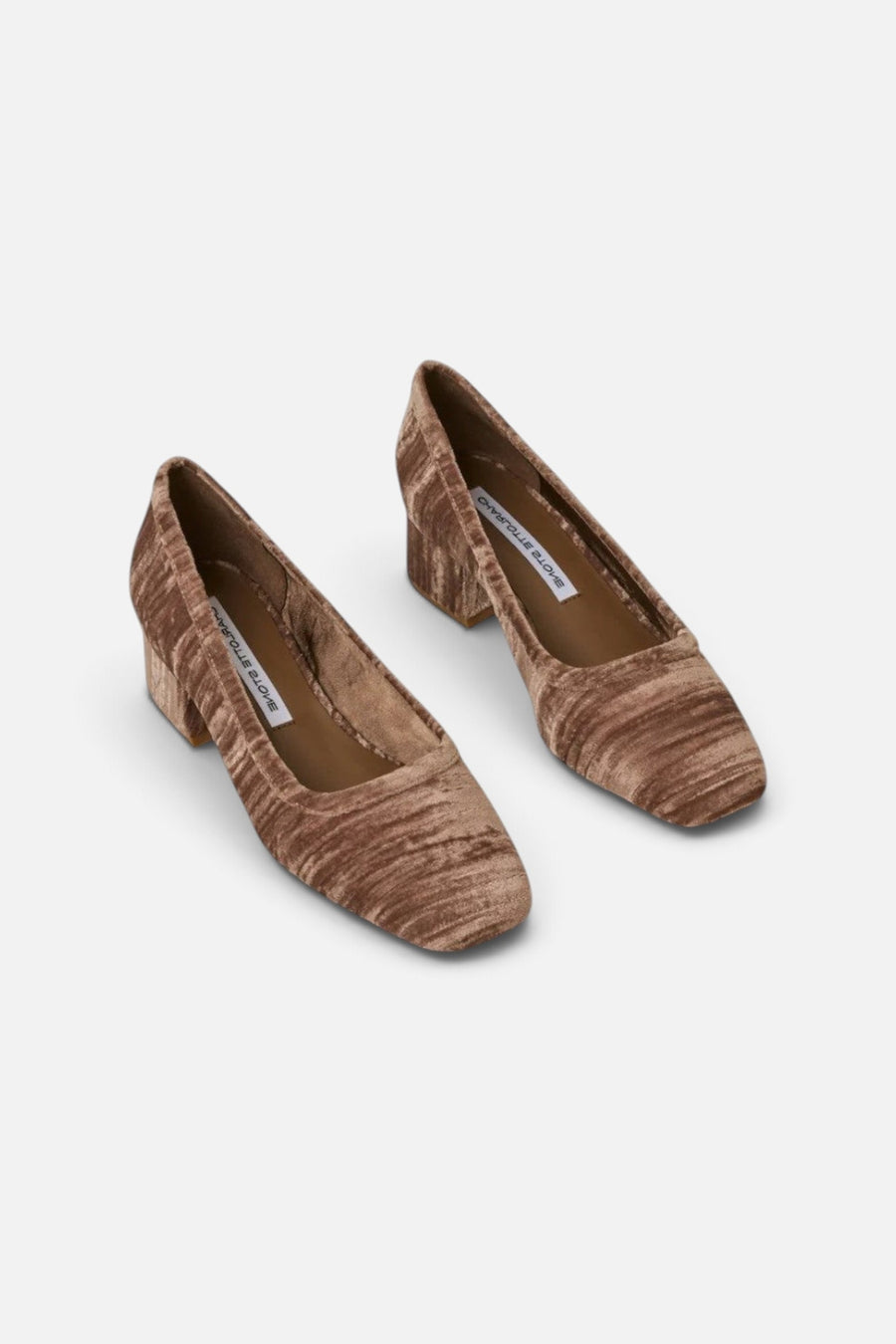 Charlotte Stone Poppie Heel in Fog – pair
