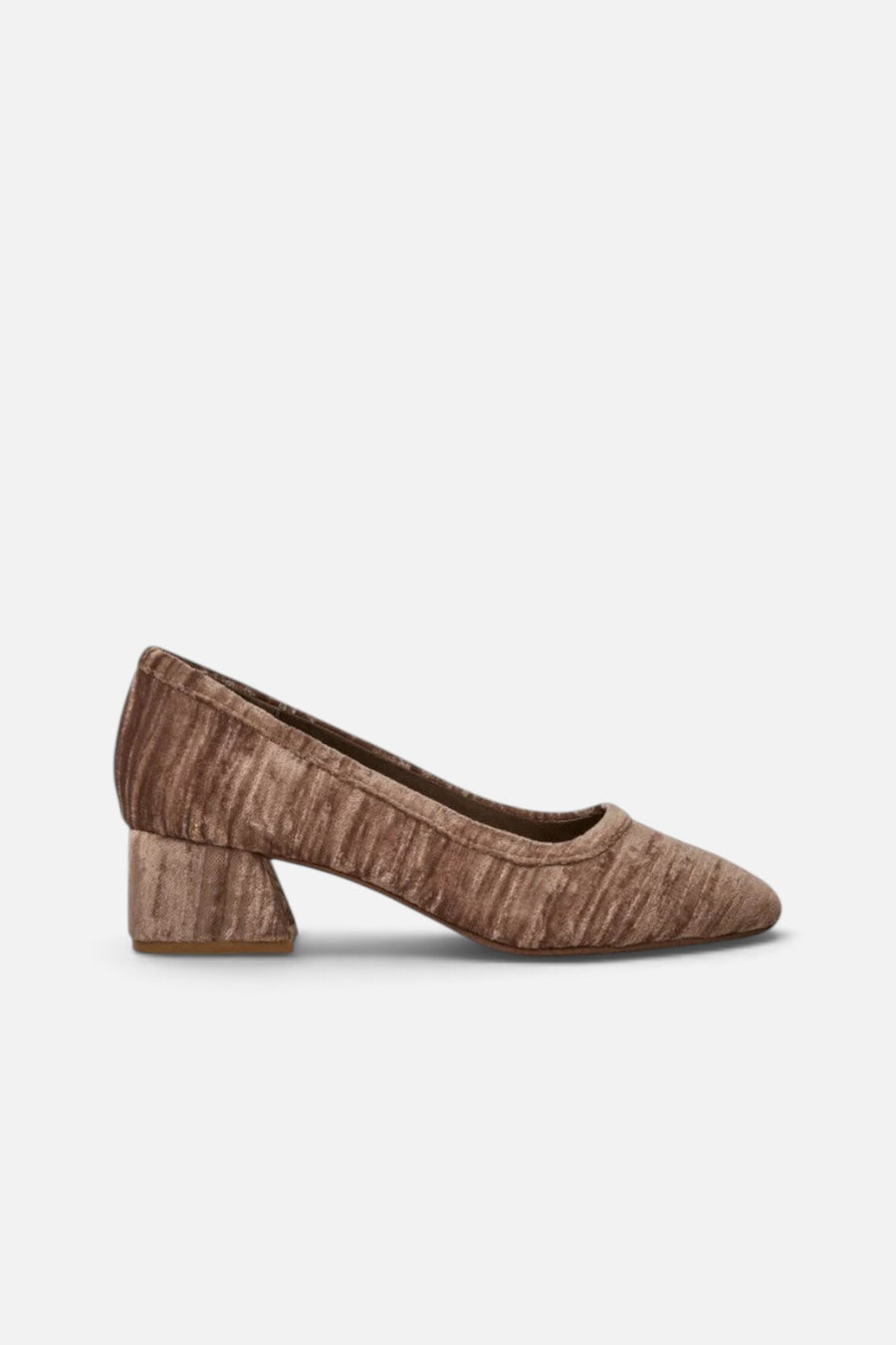 Charlotte Stone Poppie Heel in Fog – side view