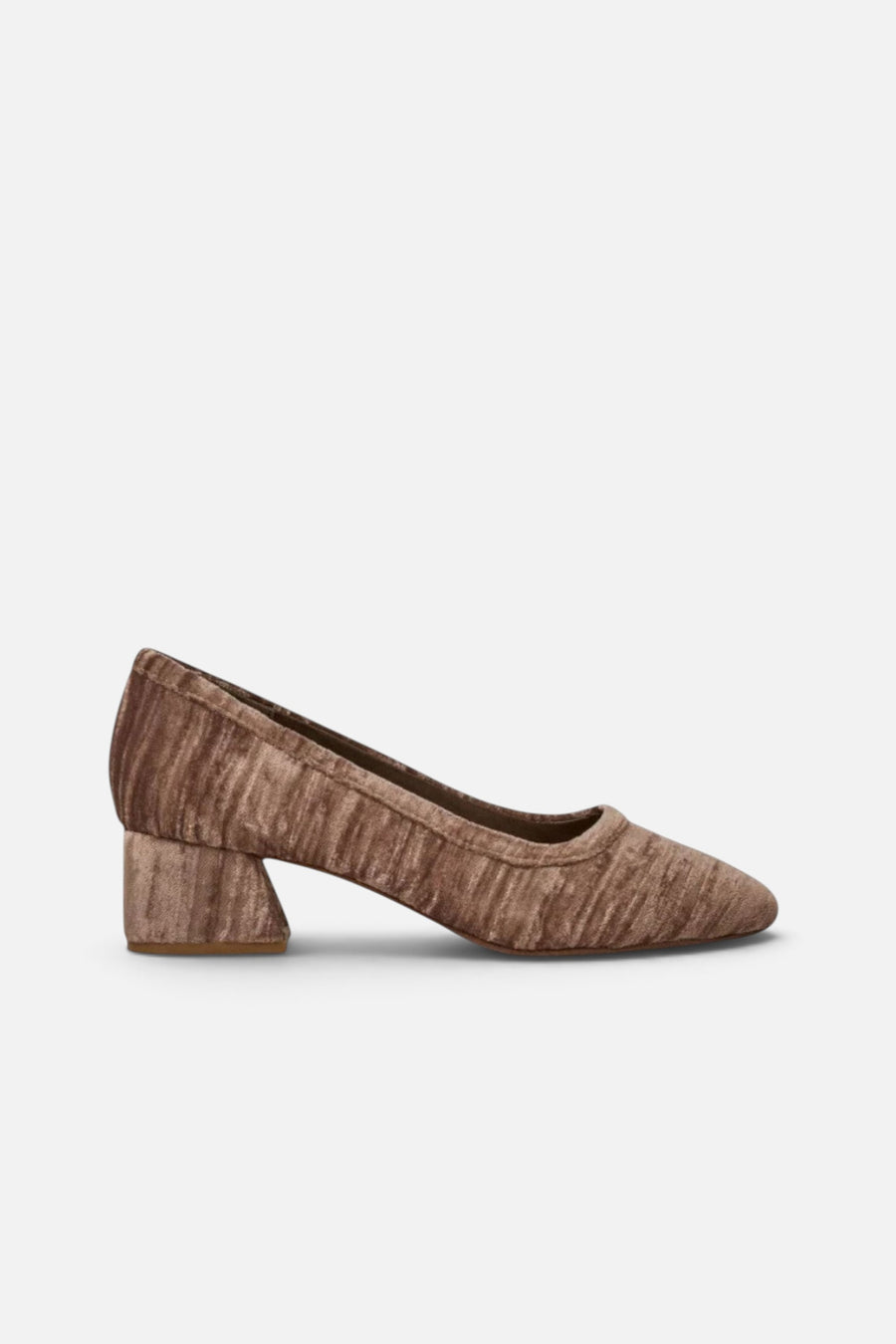 Charlotte Stone Poppie Heel in Fog – side view