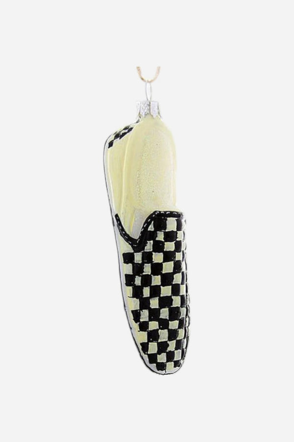 Checkered Shoe Ornament