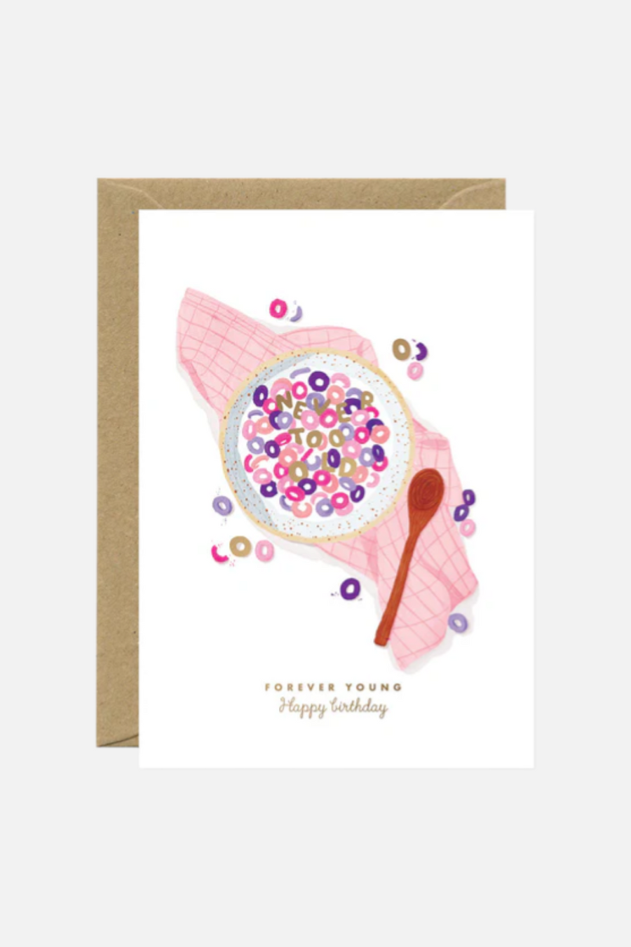 Cheerios Forever Young Birthday Greeting Card – front view