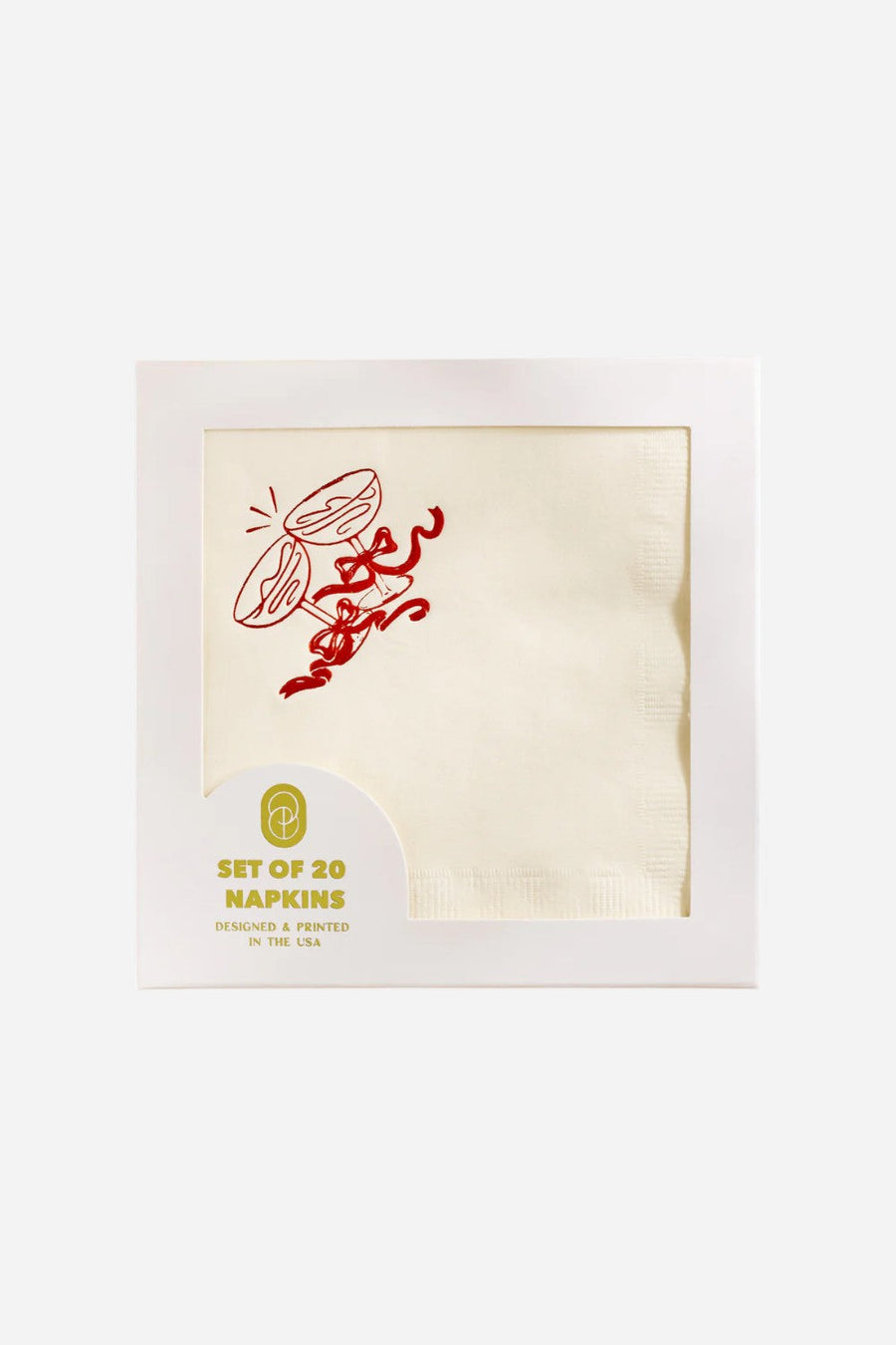 Cheers Cocktail Paper Beverage Napkin - Set of 20 – back view