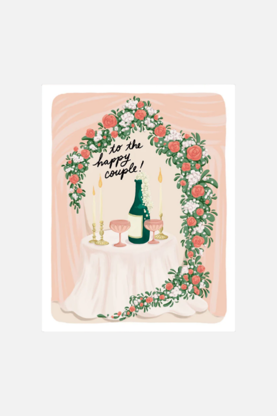 Cheers To The Newlyweds Card – front view