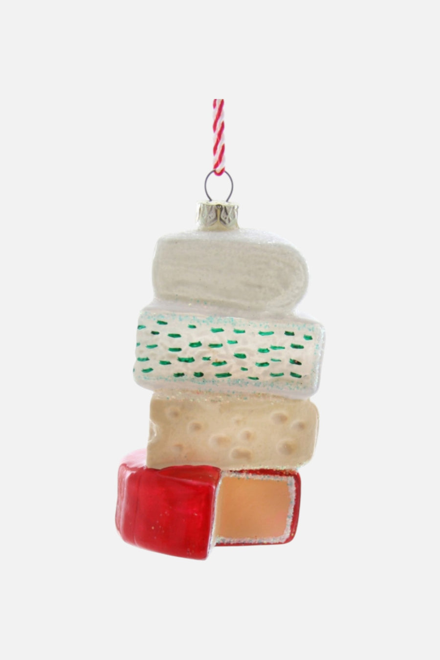 Cheese Stack Ornament – three-quarter view
