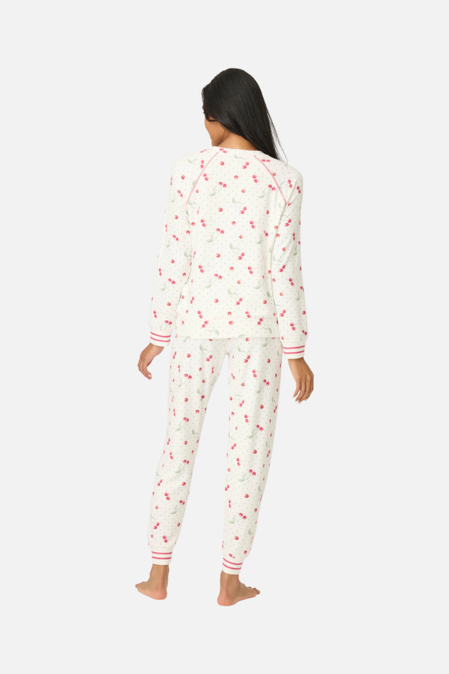 PJ Salvage Cherry Print Peachy PJ Set