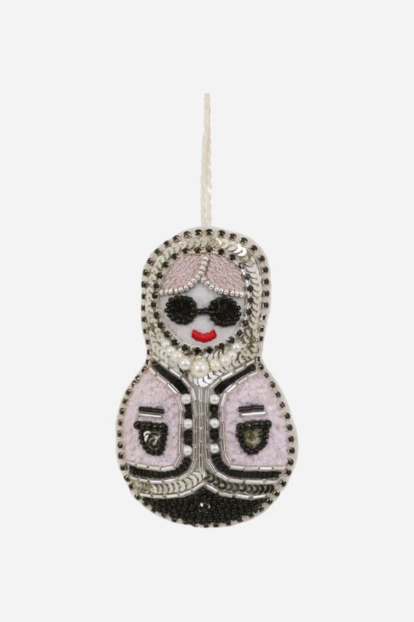 Chic Babushka Pink Ornament