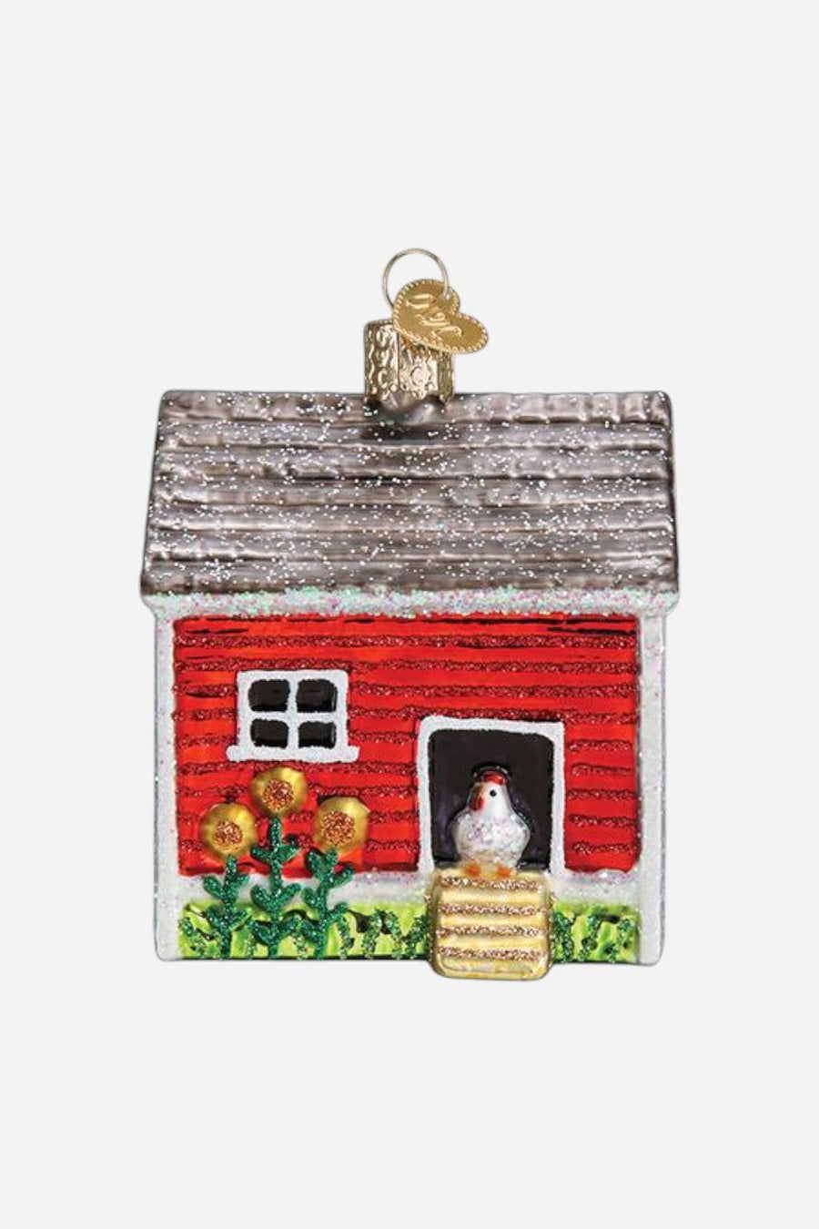 Chicken Coop Ornament – front view