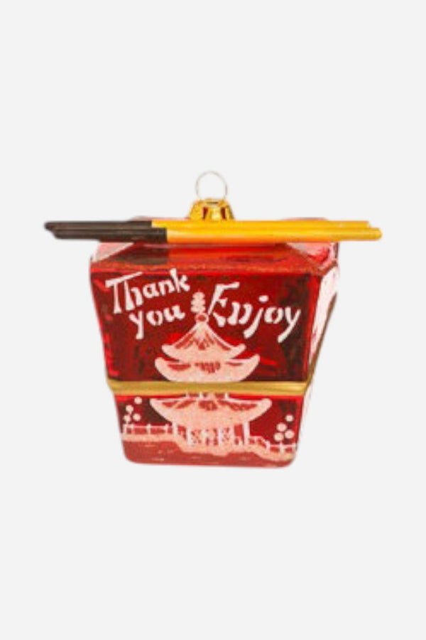 Chinese Takout Ornament in Red