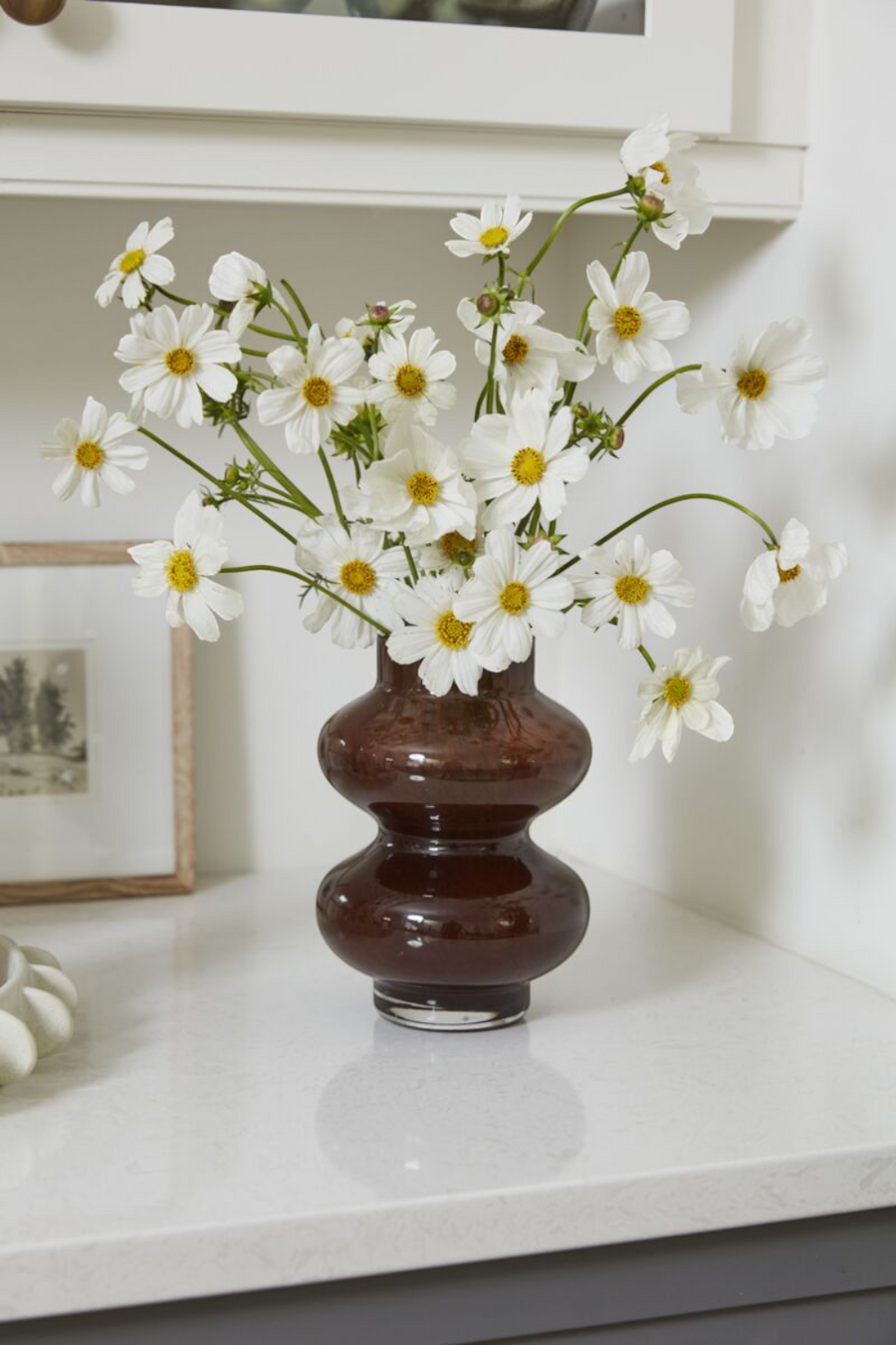Chloe Vase in Brown – back view