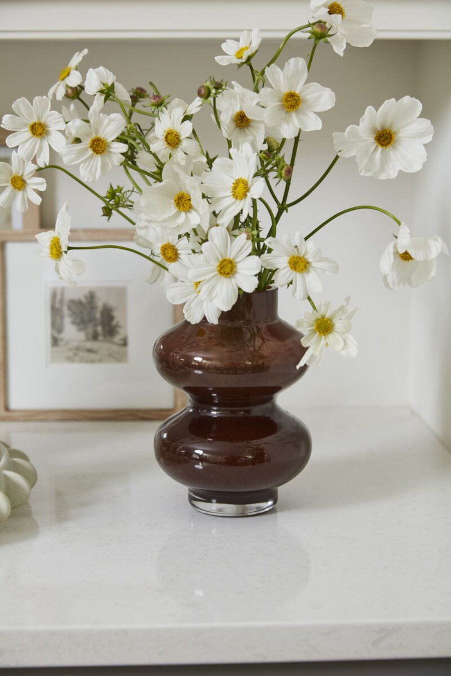 Chloe Vase in Brown – side view