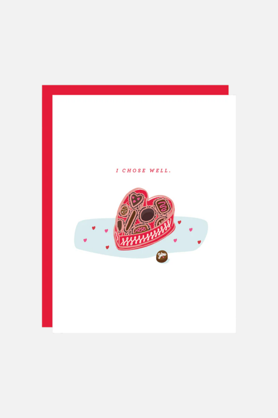 Chocolate Box Valentine's Day Card – front view