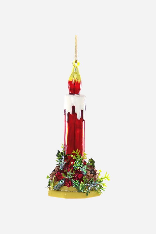Christmas Kitschy Candle Ornament