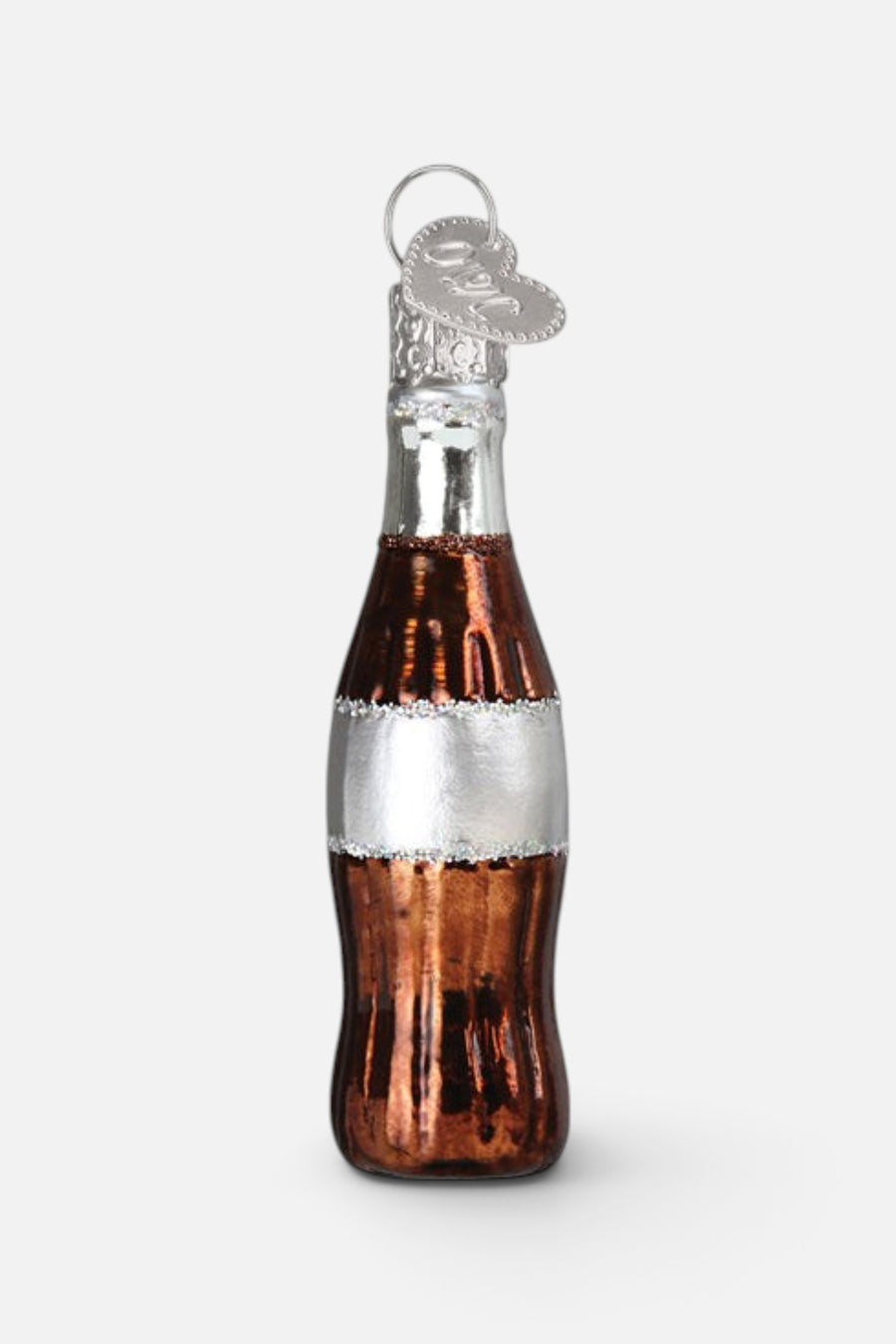 Christmas Mini Diet Coke Bottle Ornament – back view