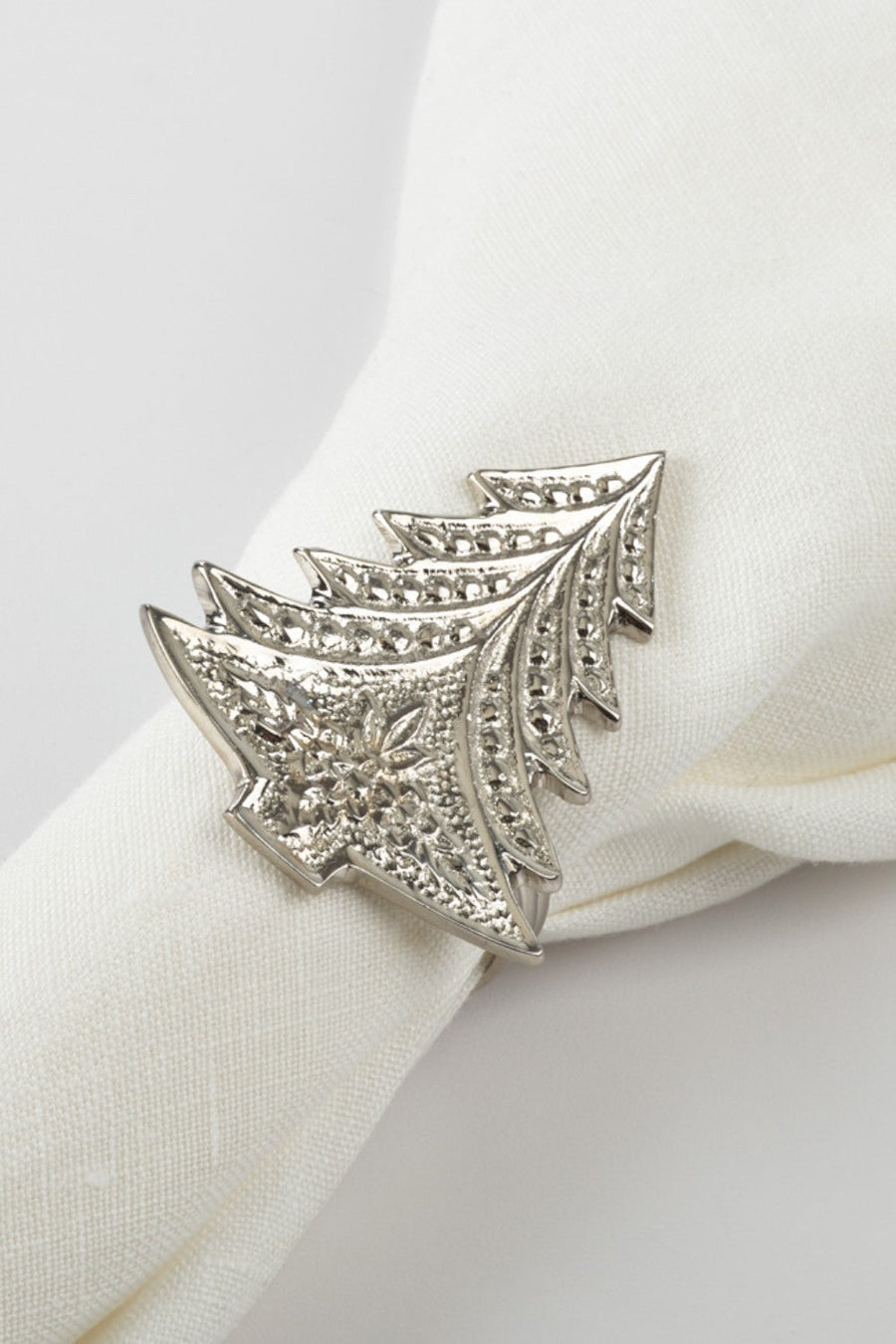 Christmas Tree Napkin Ring Set of 4 – back view