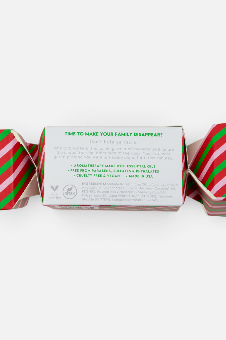 Christmas Vacation Shower Steamers in Island Citrus, Set of 5 – back view