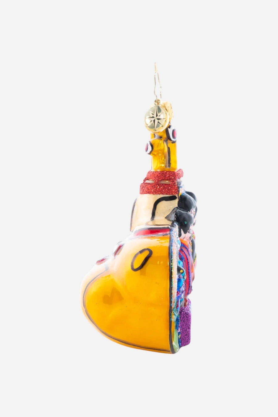 Christopher Radko All Aboard Submarine Ornament – side view