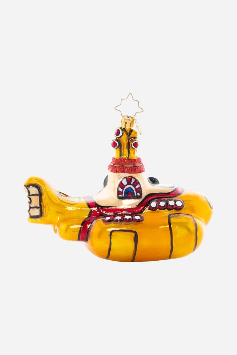 Christopher Radko All Aboard Submarine Ornament – three-quarter view
