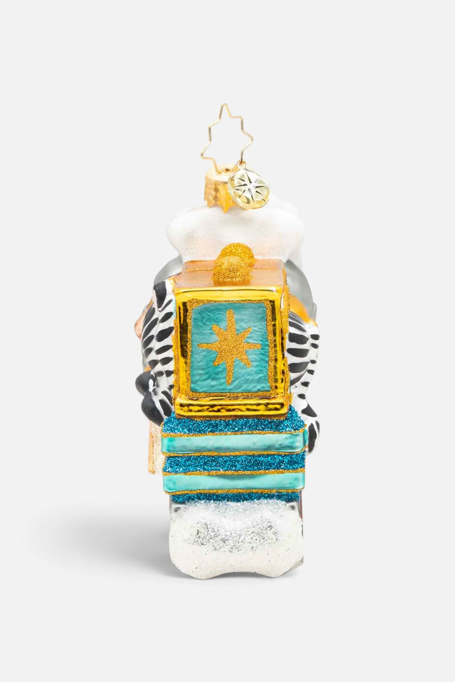 Christopher Radko Baby's First Tiny Travelers Ornament – flat lay