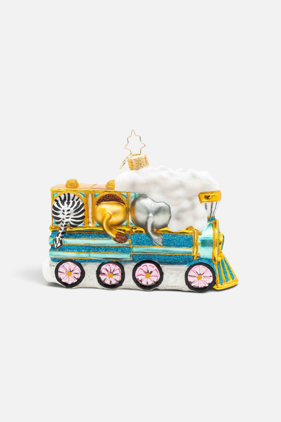 Christopher Radko Baby's First Tiny Travelers Ornament – side view
