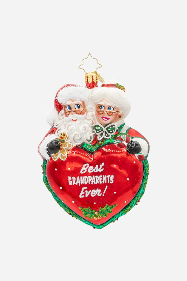Christopher Radko Best Grandparents Ornament