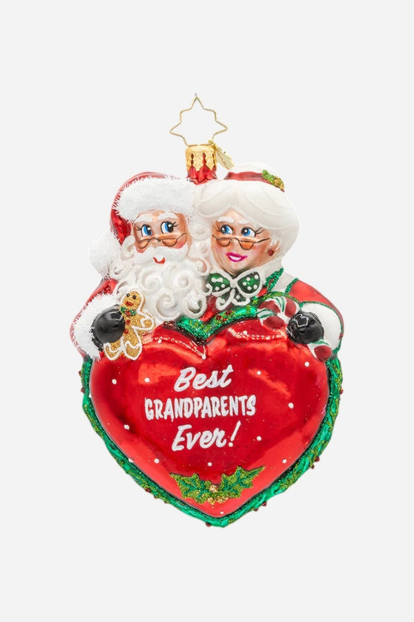 Christopher Radko Best Grandparents Ornament