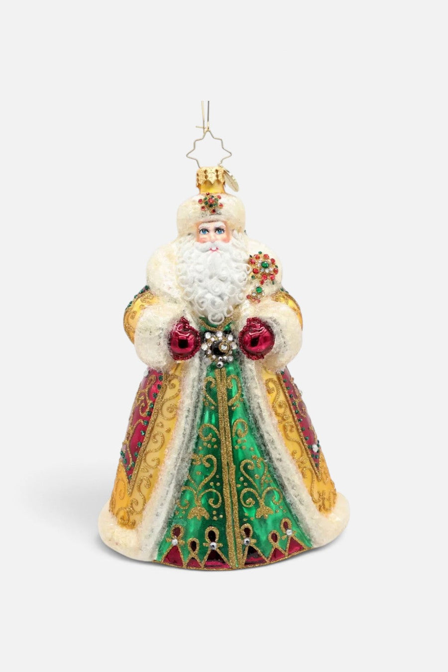 Christopher Radko Crown Of Christmas Ornament – flat lay