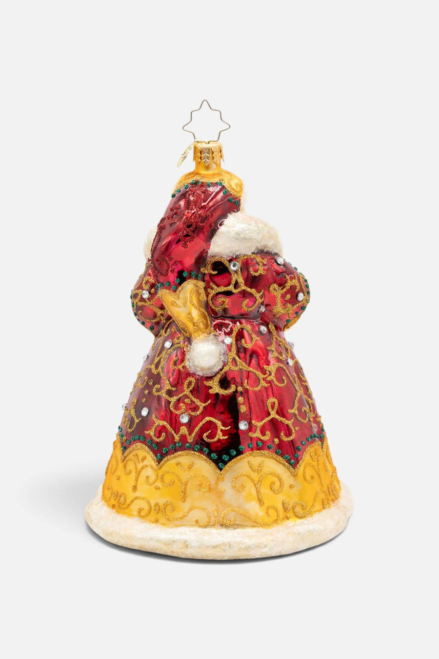 Christopher Radko Crown Of Christmas Ornament – side view