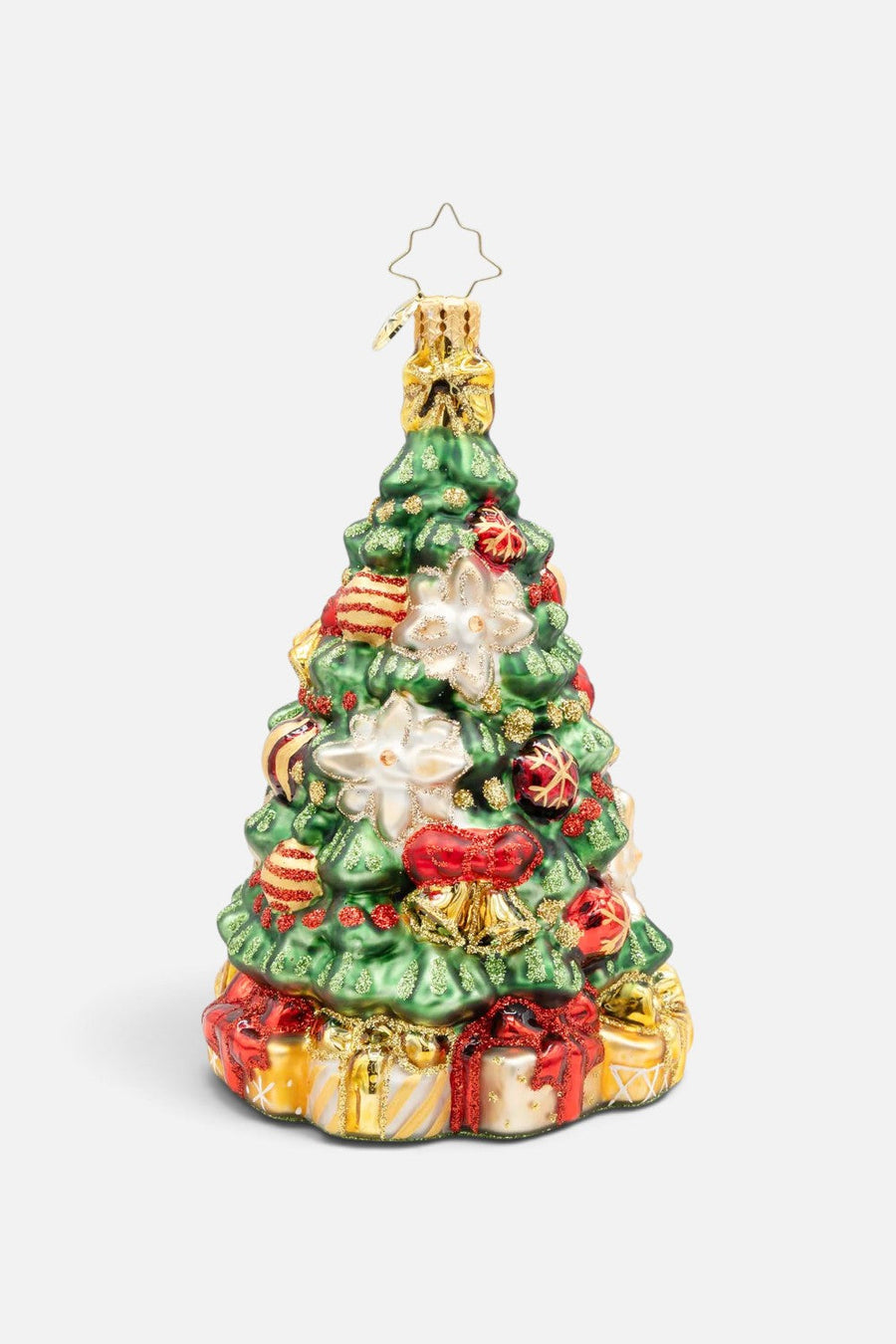 Christopher Radko Golden Bloom Fir Ornament – flat lay