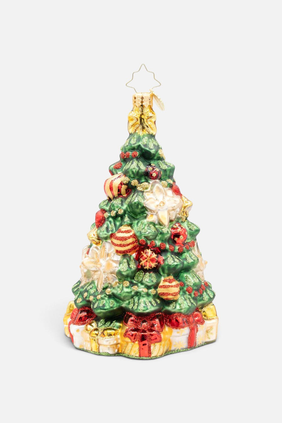 Christopher Radko Golden Bloom Fir Ornament – front view
