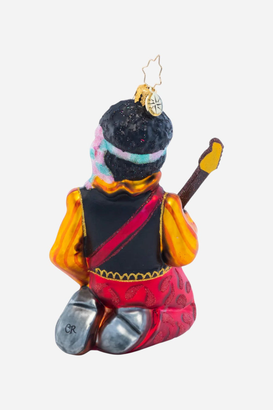 Christopher Radko Jimi Hendrix Solo Ornament – back view