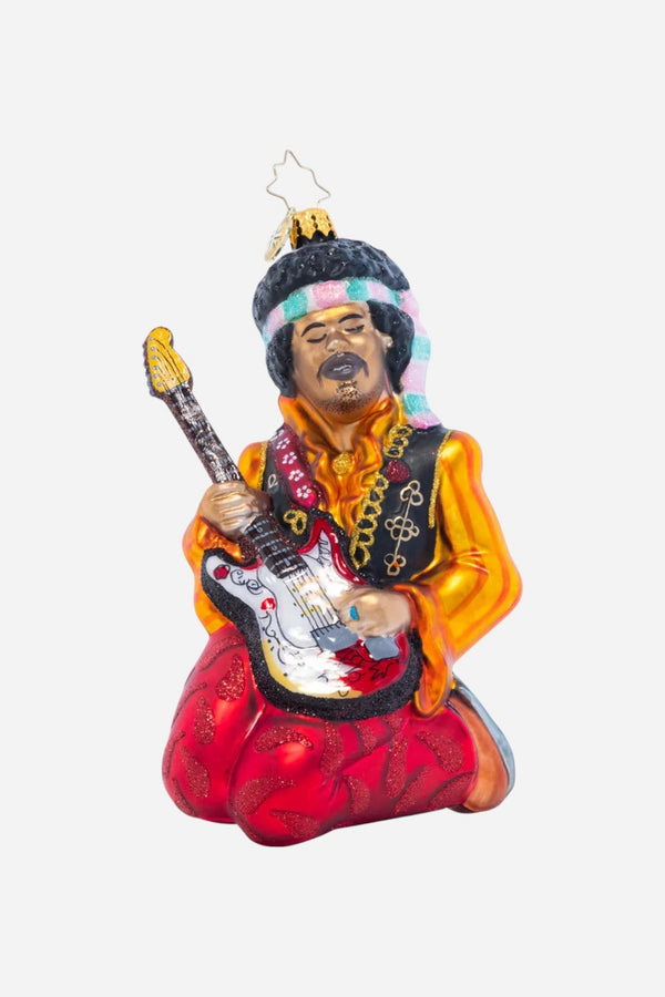 Christopher Radko Jimi Hendrix Solo Ornament