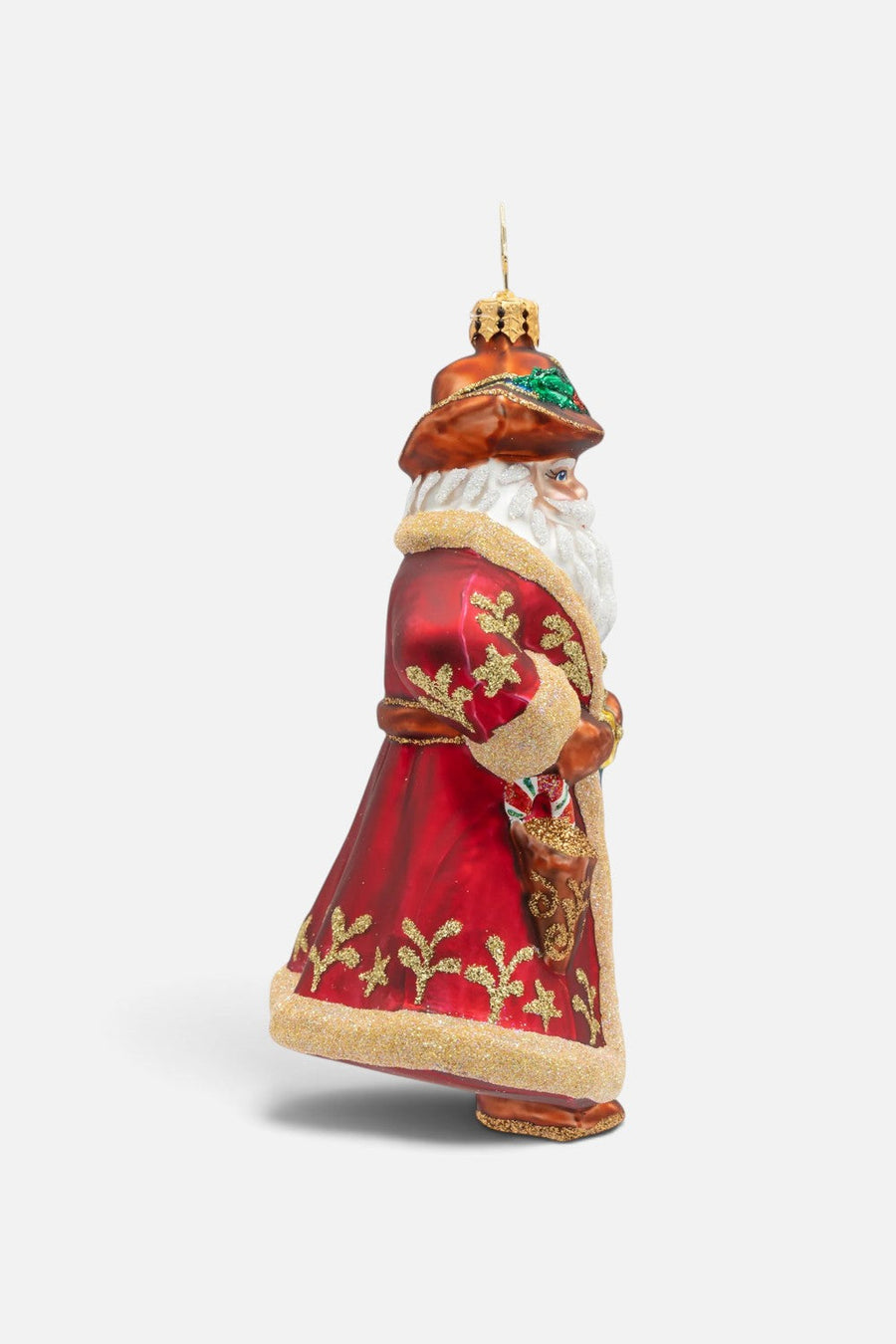 Christopher Radko Jingle Spurs Santa Ornament – detail