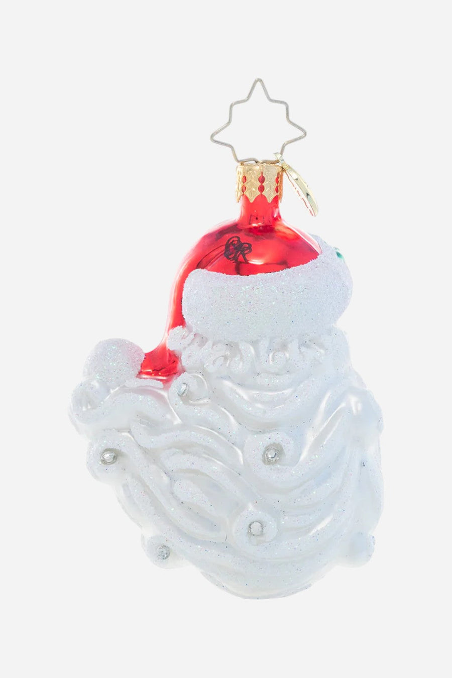 Christopher Radko Jolly With A Dash Of Holly Gem Ornament – back view