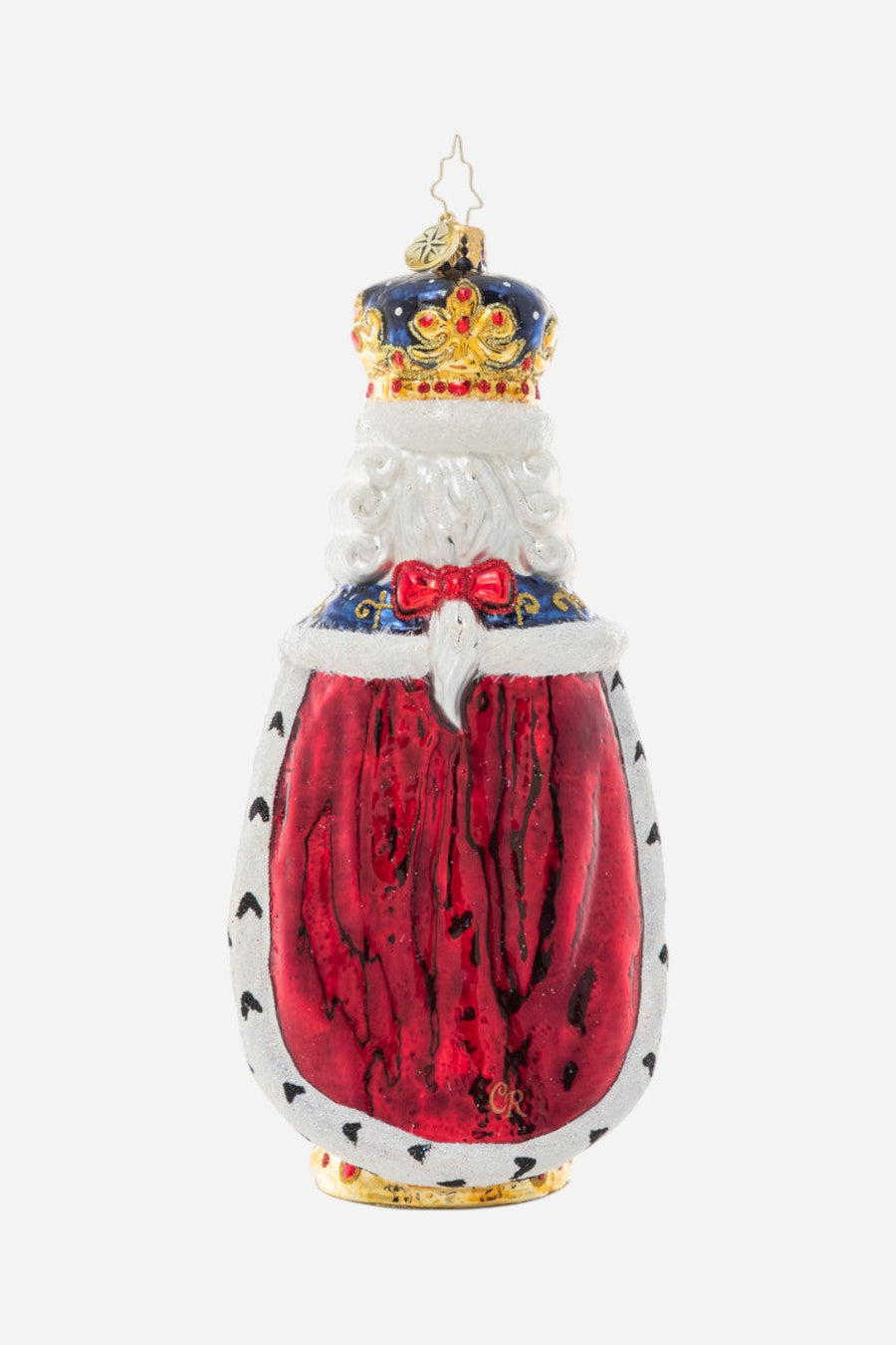 Christopher Radko Nutcracking Royalty Ornament – back view