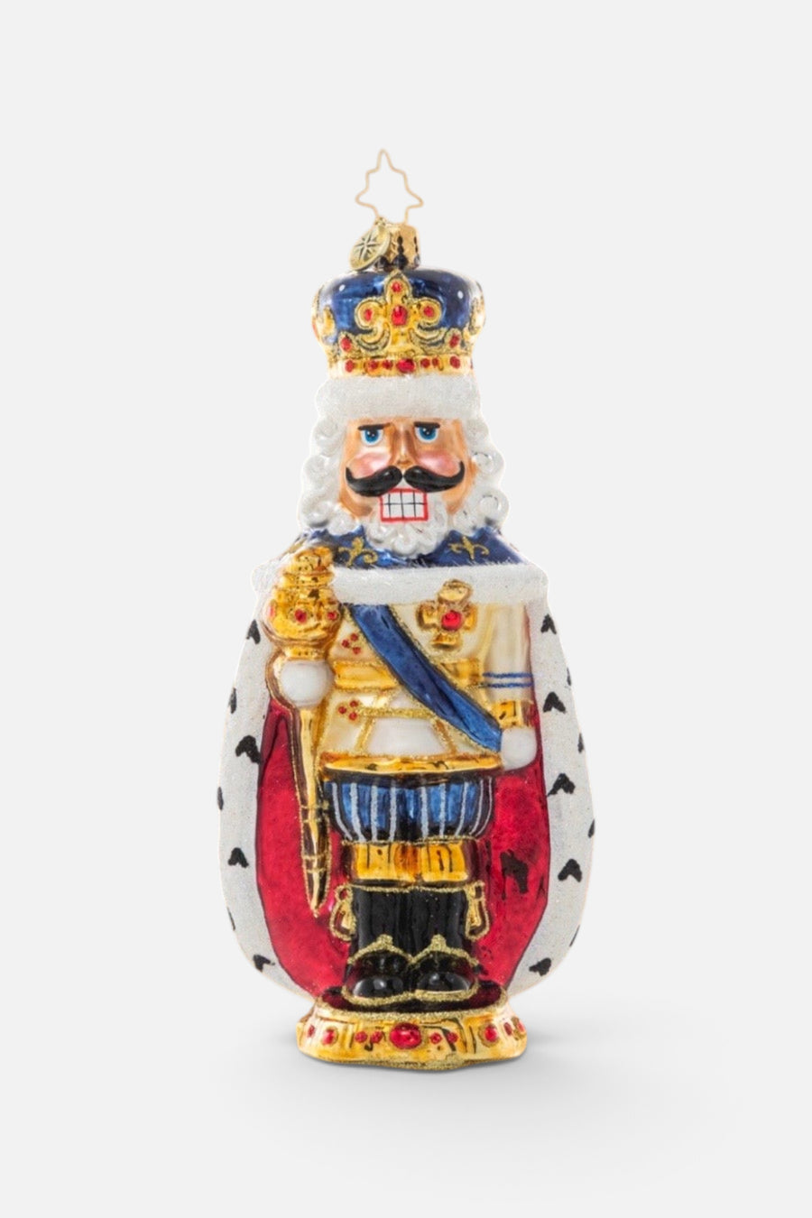 Christopher Radko Nutcracking Royalty Ornament – side view