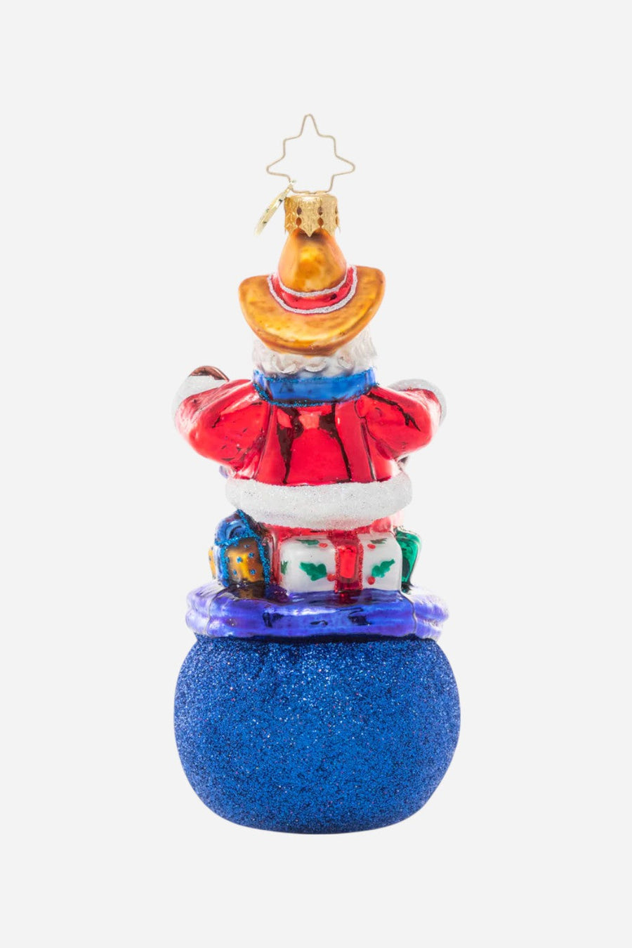 Christopher Radko Pride Of Texas Santa Ornament – back view