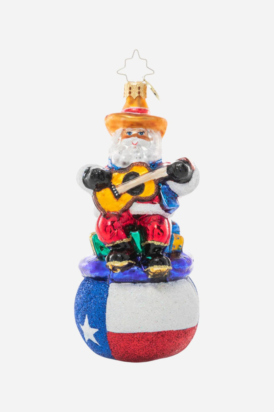 Christopher Radko Pride Of Texas Santa Ornament – front view