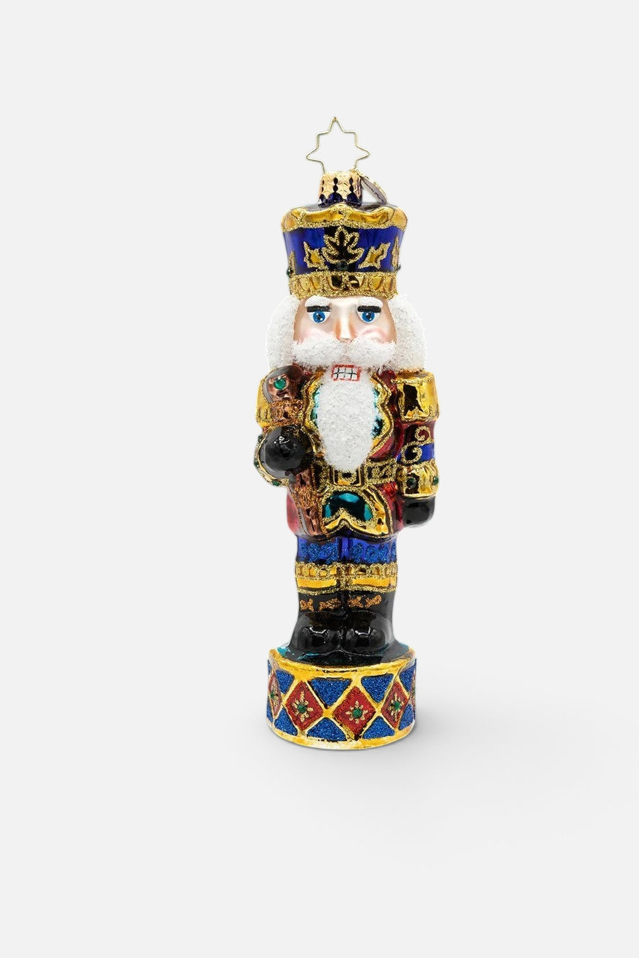 Christopher Radko Radiant Jewel Nutcracker Ornament – back view