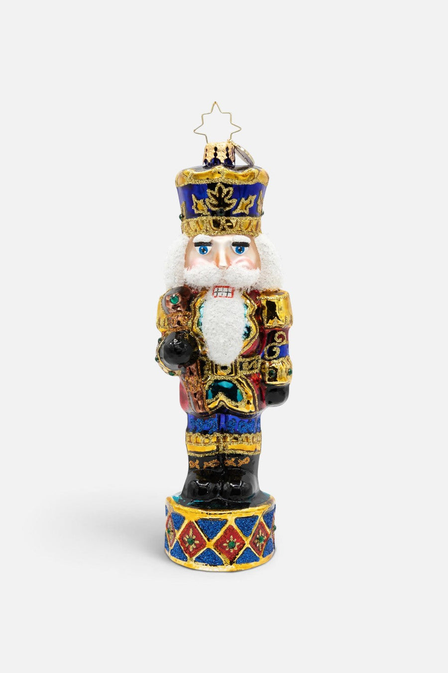 Christopher Radko Radiant Jewel Nutcracker Ornament – front view