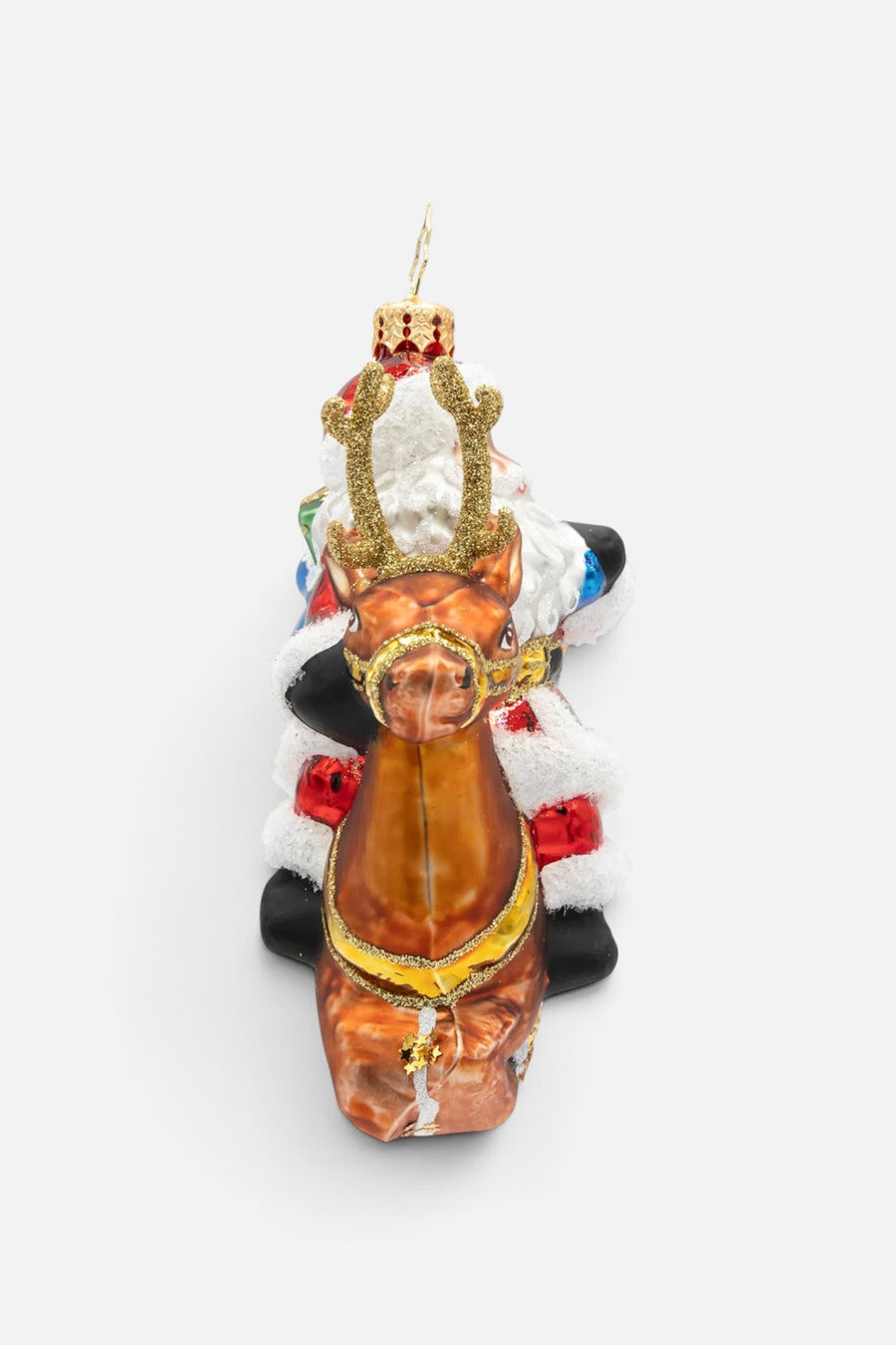 Christopher Radko Santa's Celestial Reindeer Ride Ornament – detail