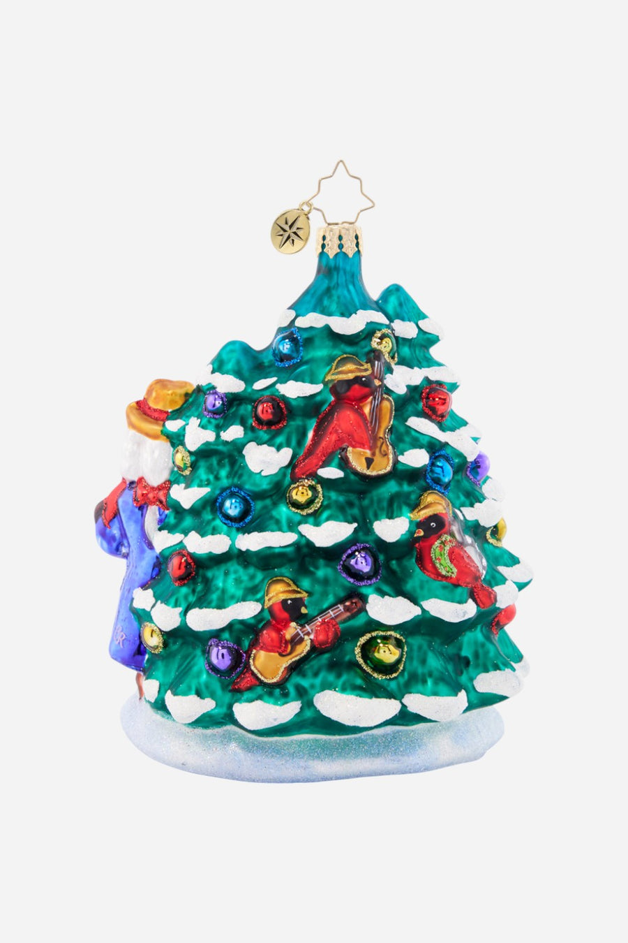 Christopher Radko Santa's Fireside Friends Ornament – back view