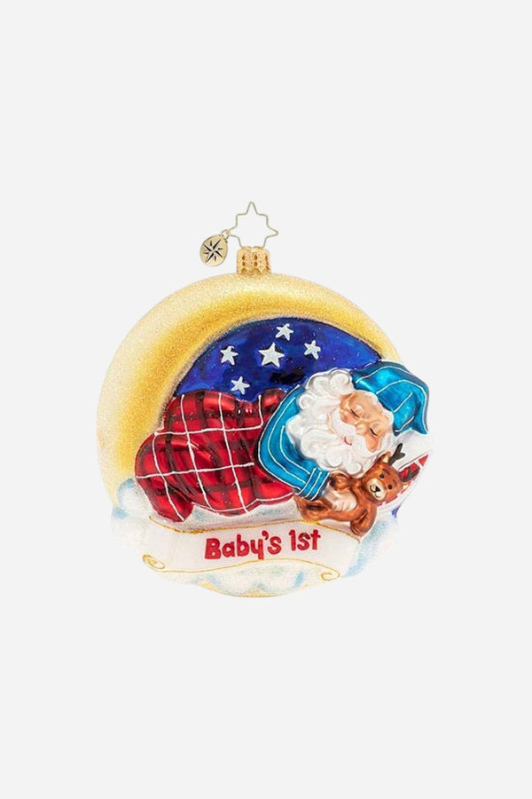 Christopher Radko Santa's First Snooze Ornament