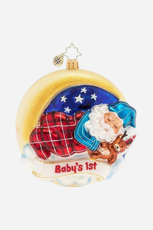 Christopher Radko Santa's First Snooze Ornament