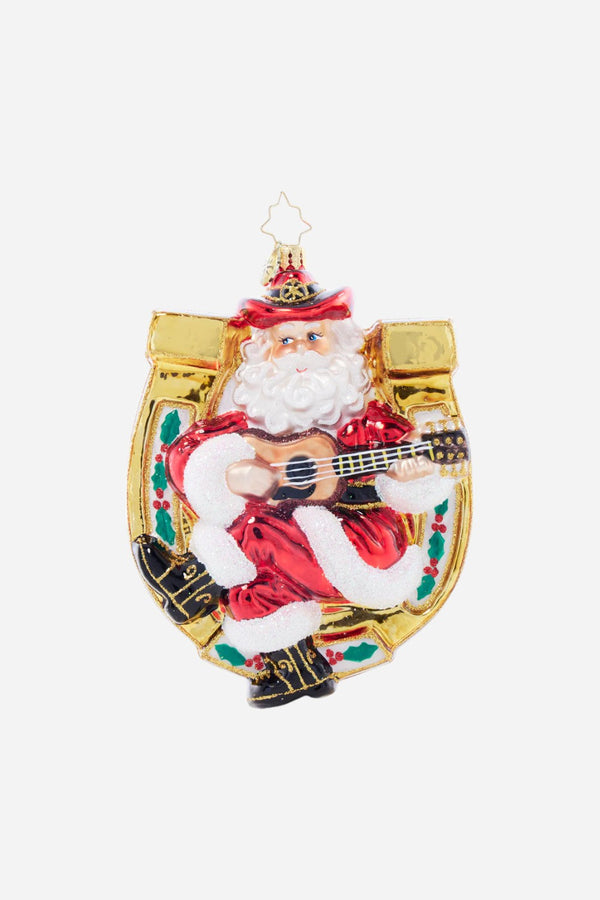Christopher Radko Santa's Lucky Tune Ornament