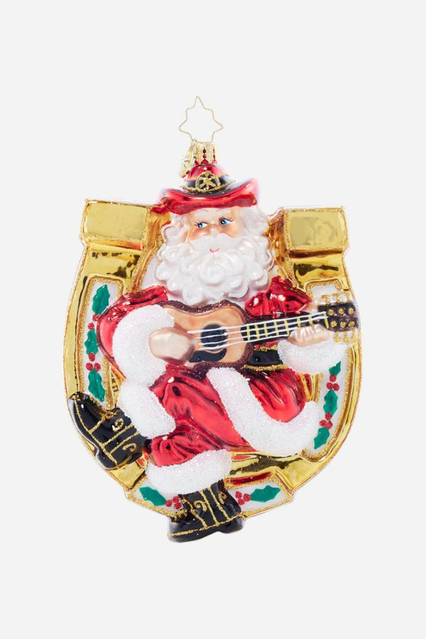 Christopher Radko Santa's Lucky Tune Ornament