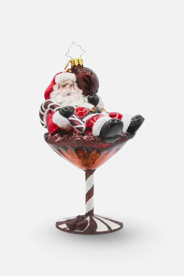 Christopher Radko Santa's Merry Martini Brew Ornament
