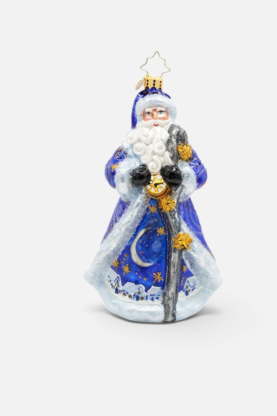 Christopher Radko Starlight Keepsake Santa Ornament – back view